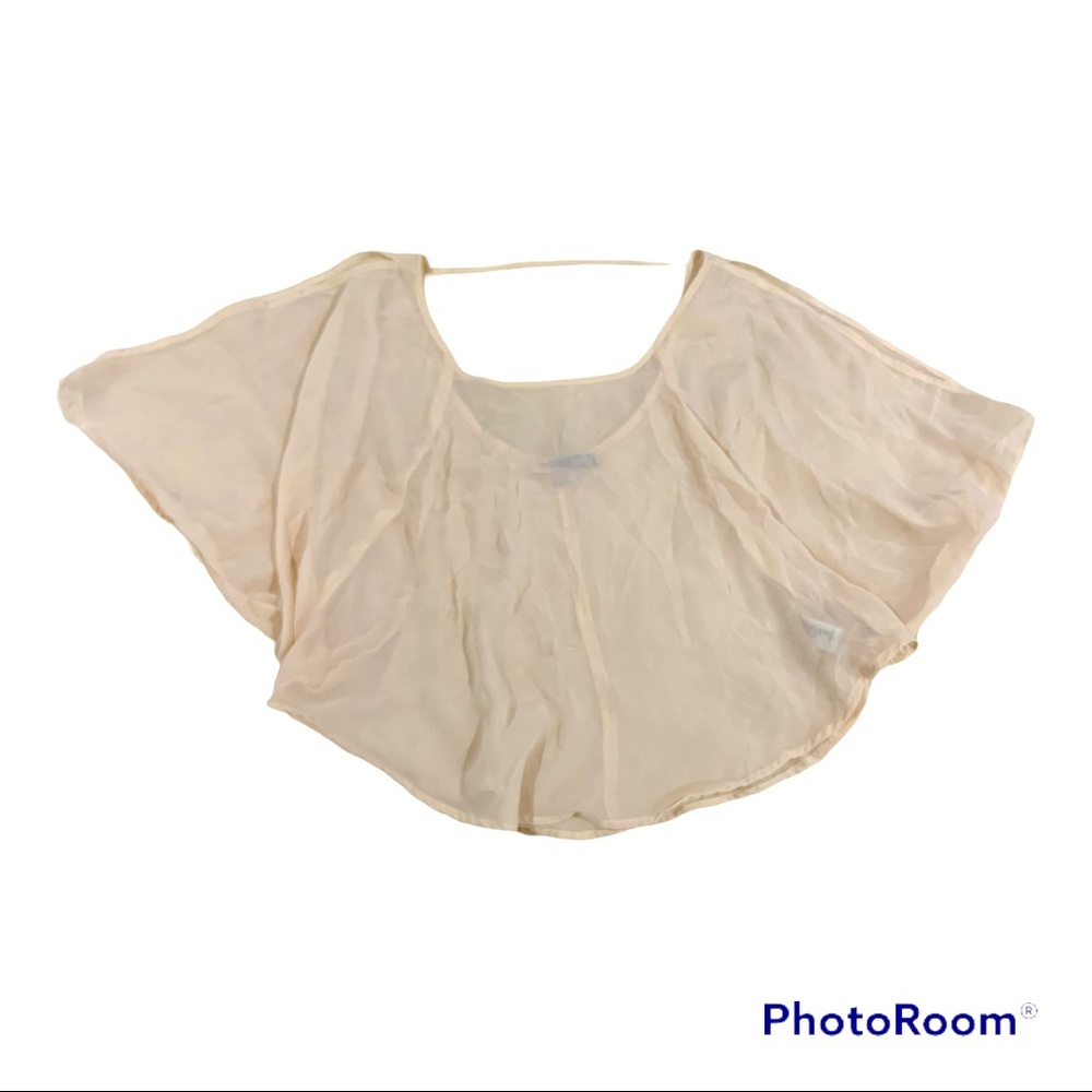 Love 21 Sheer Cape Blouse